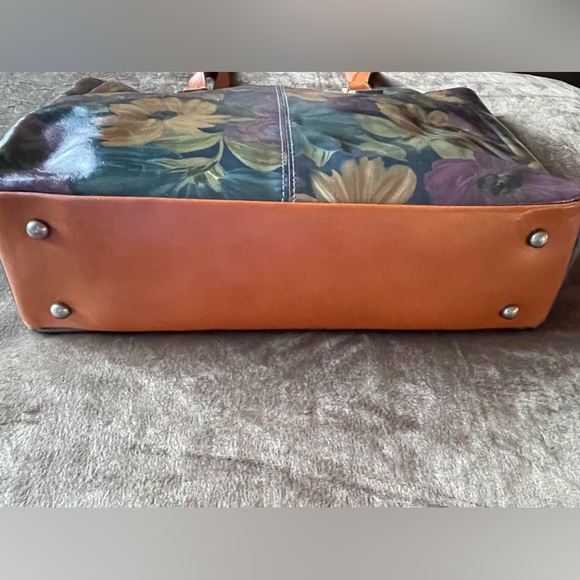 NWT~*RARE* NASH “Peruvian Painting” Solaro Satchel/Italian LEATHER/Floral Design - Picture 11 of 16